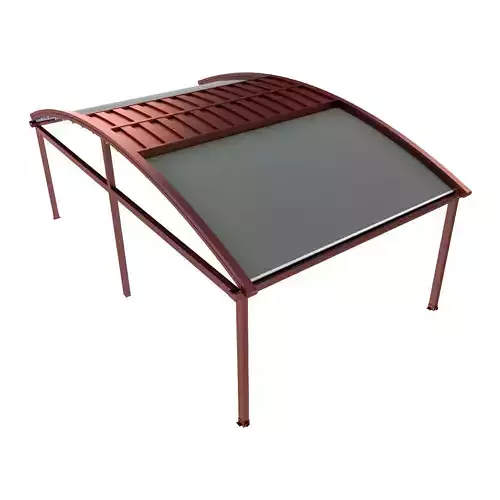 Motorized Pergola 2a antique copper matte