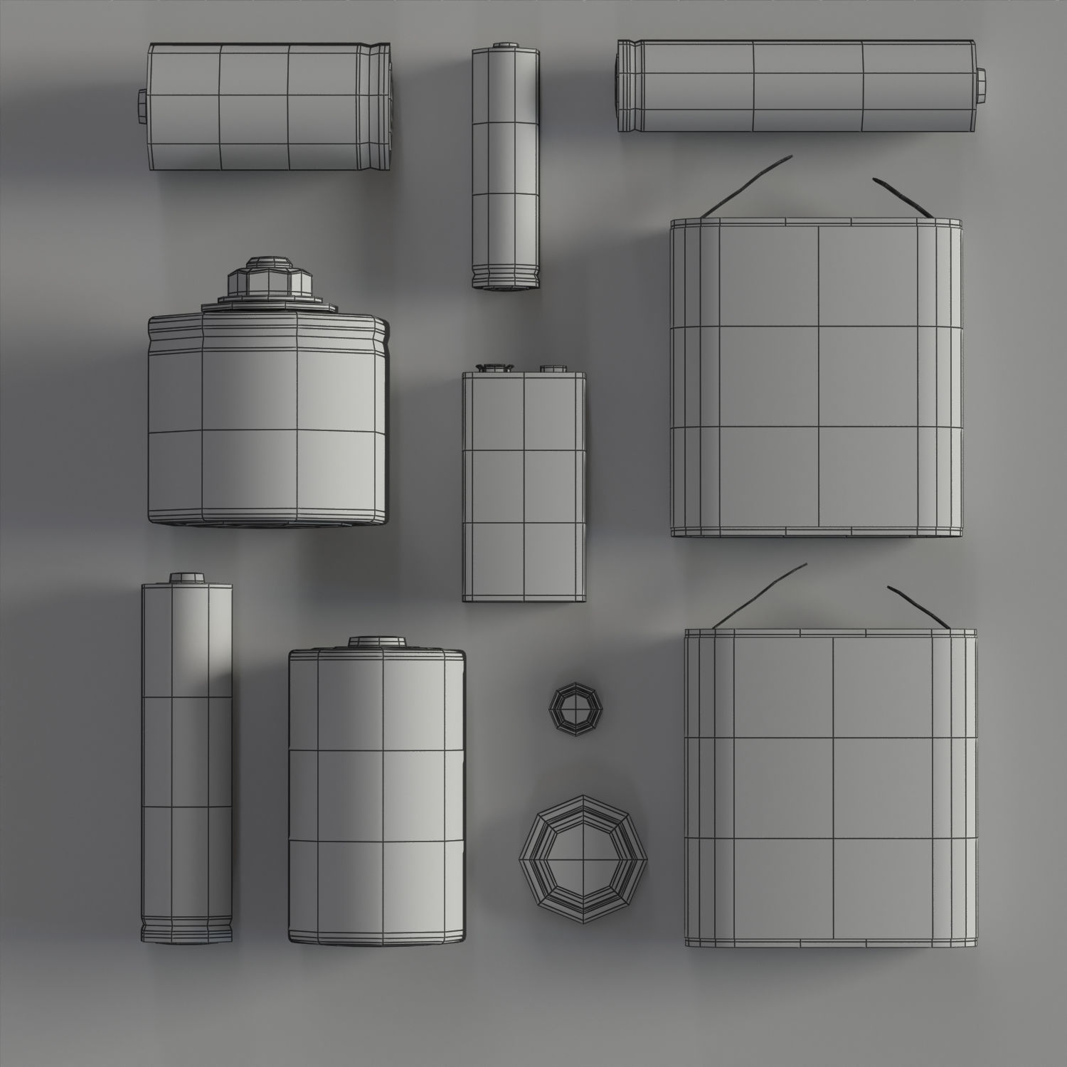 Electrical components vol3 Low-poly 3D model_4