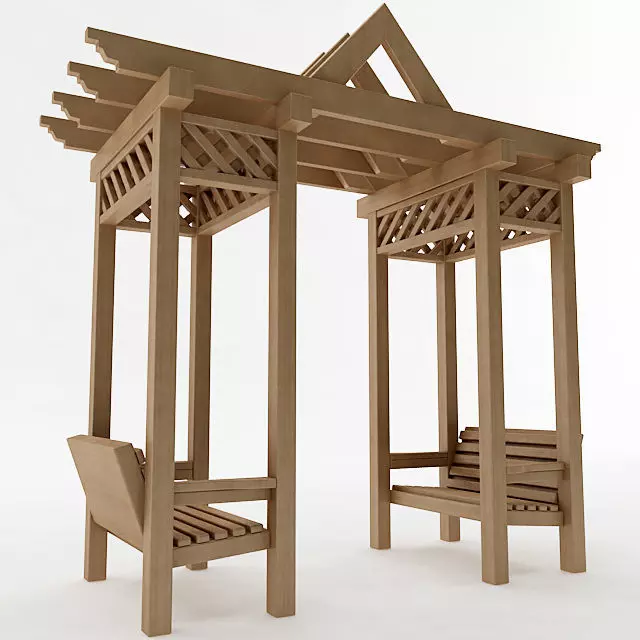 Arbor Trellis Style 2 3D model_0