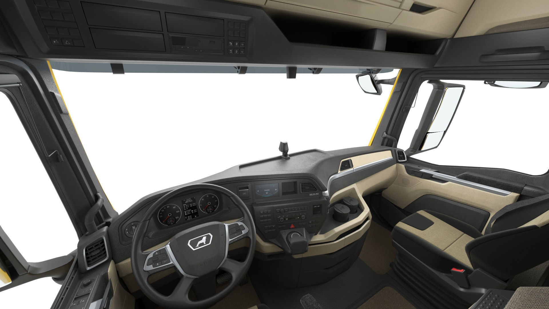 Man TGX 2020 with interior 3D model_9