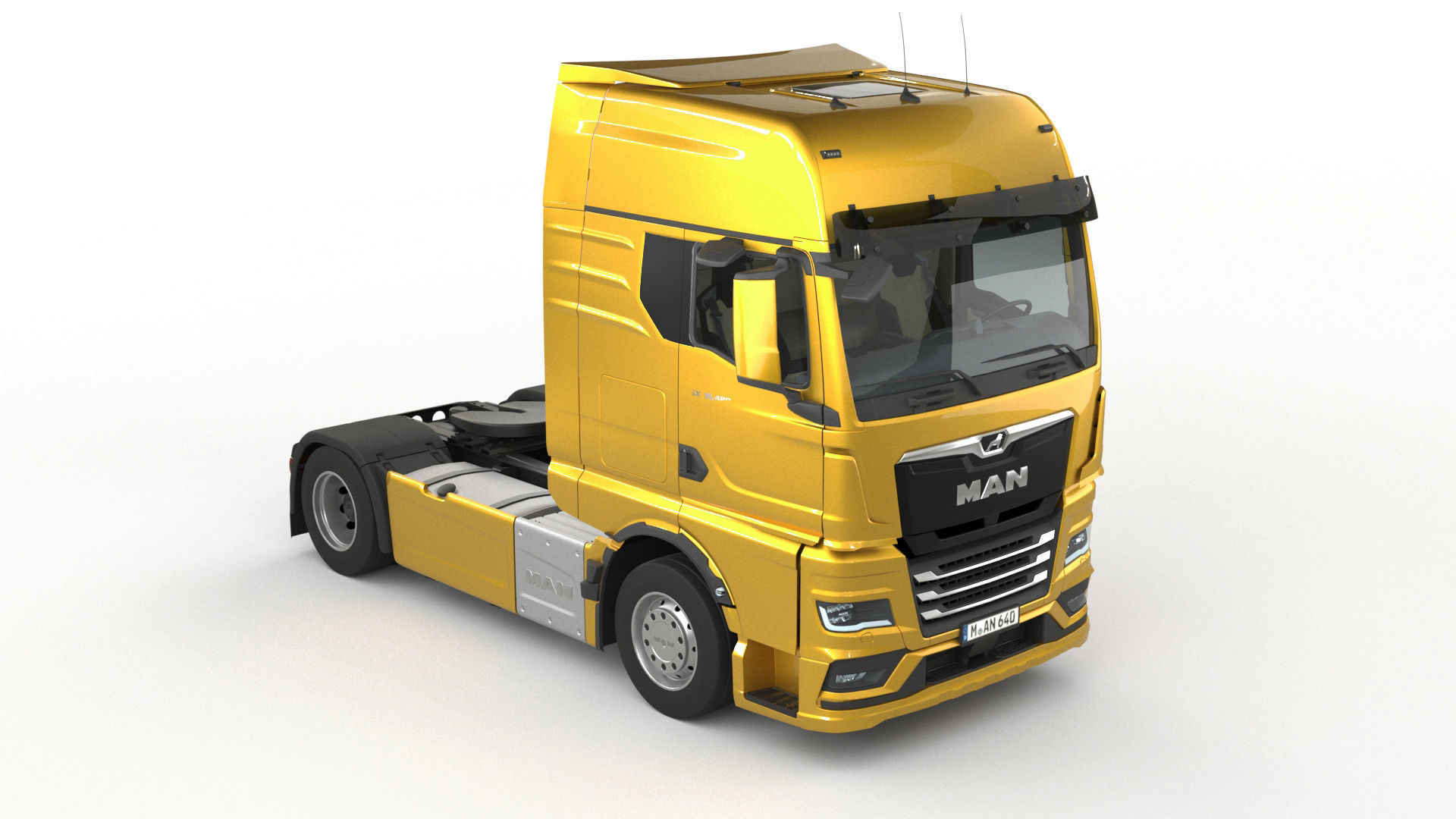 Man TGX 2020 with interior 3D model_6