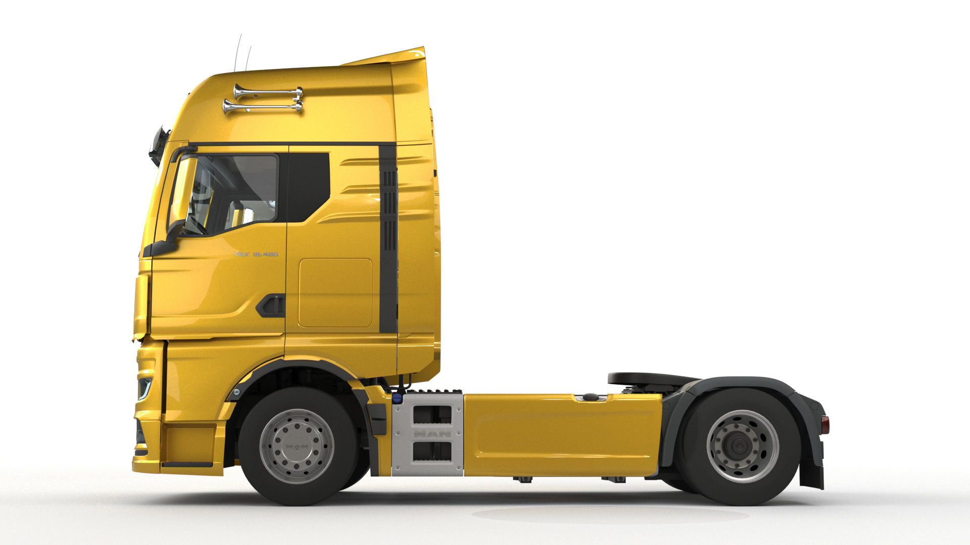 Man TGX 2020 with interior 3D model_3