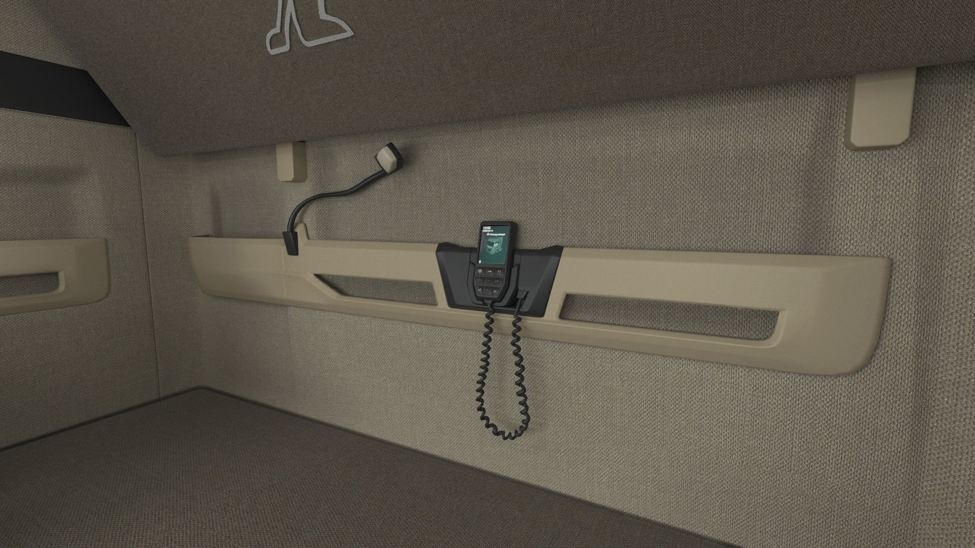 Man TGX 2020 with interior 3D model_15