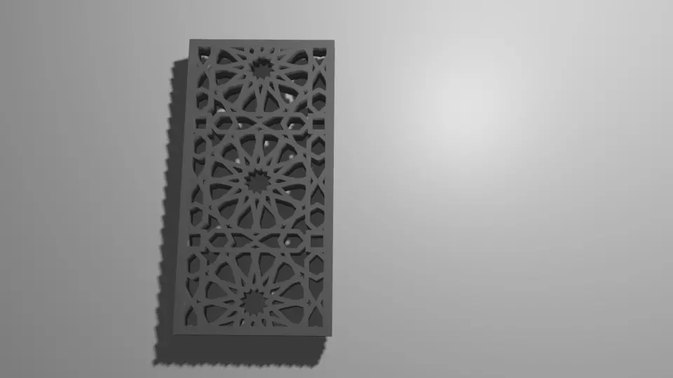 wall design 3D model_0