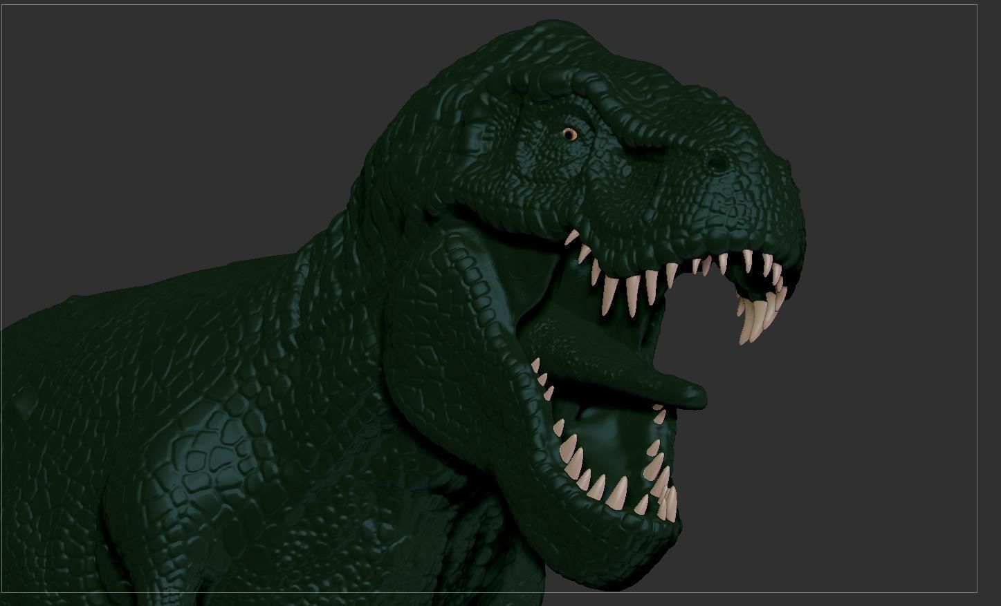 Zhuchengtyrannus Magnus- Descendant of TRex Sculpt  3D model_4