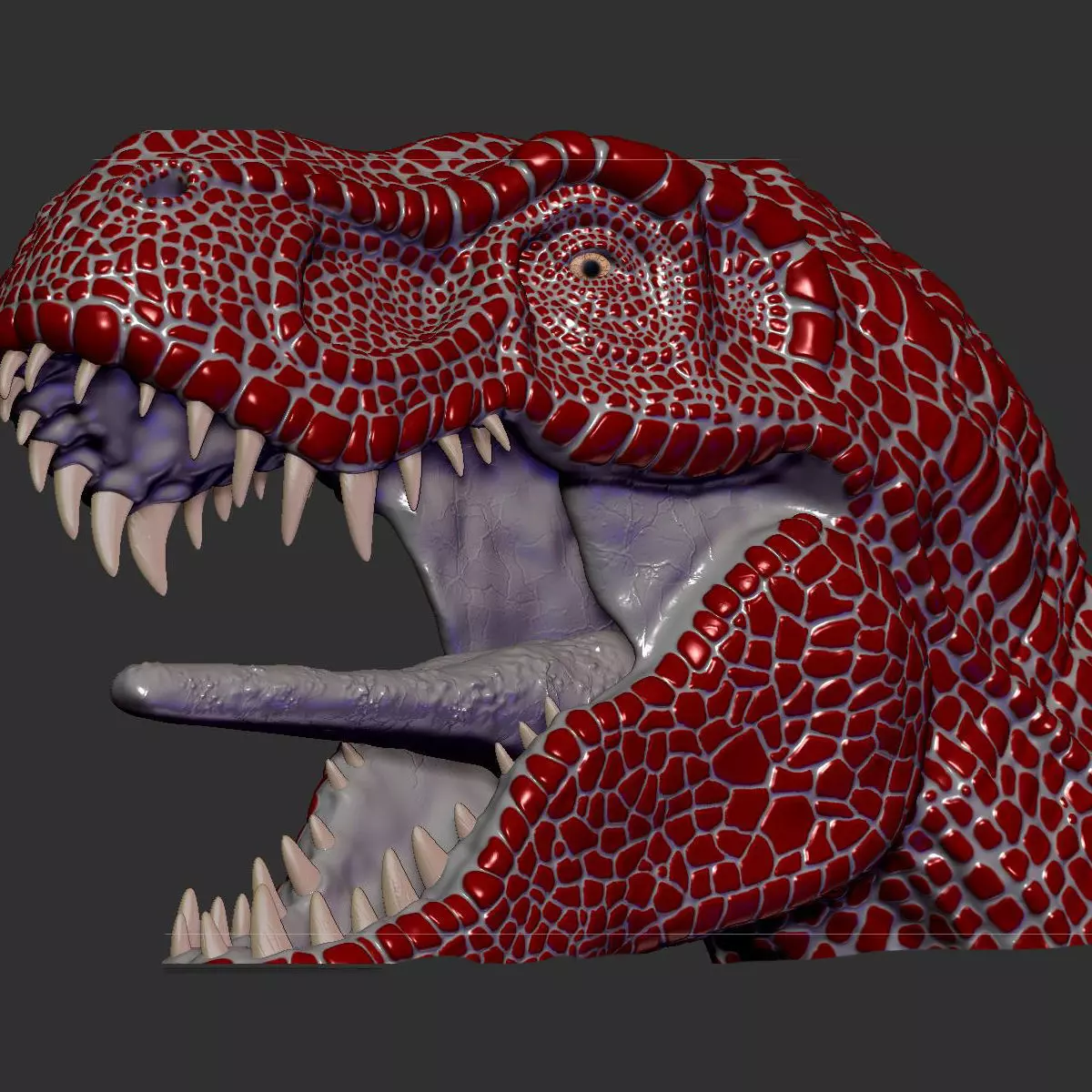 Zhuchengtyrannus Magnus- Descendant of TRex Sculpt  3D model_0