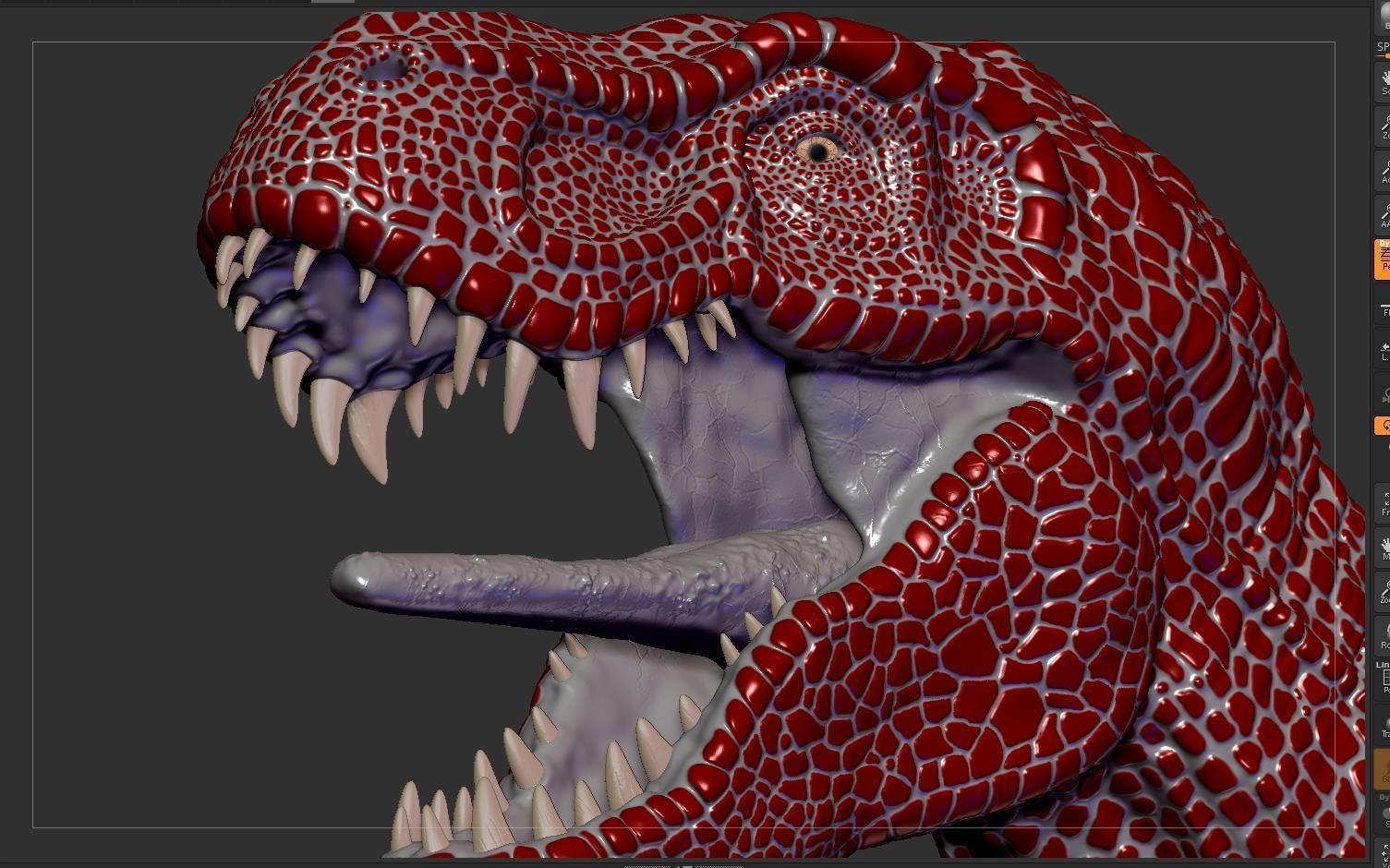 Zhuchengtyrannus Magnus- Descendant of TRex Sculpt  3D model_14