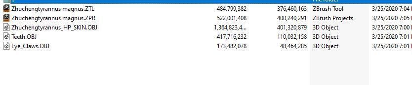 Zhuchengtyrannus Magnus- Descendant of TRex Sculpt  3D model_17