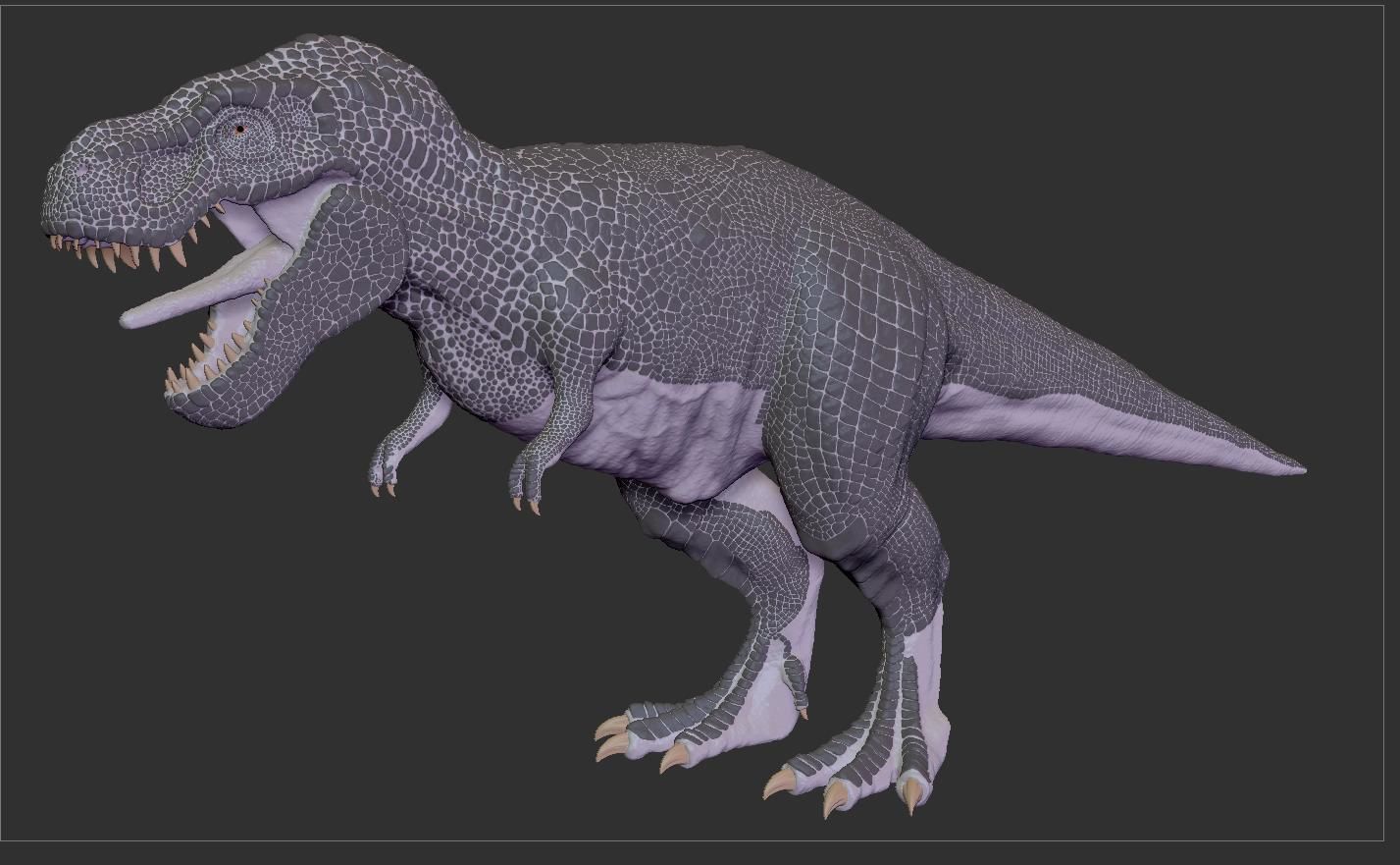 Zhuchengtyrannus Magnus- Descendant of TRex Sculpt  3D model_2