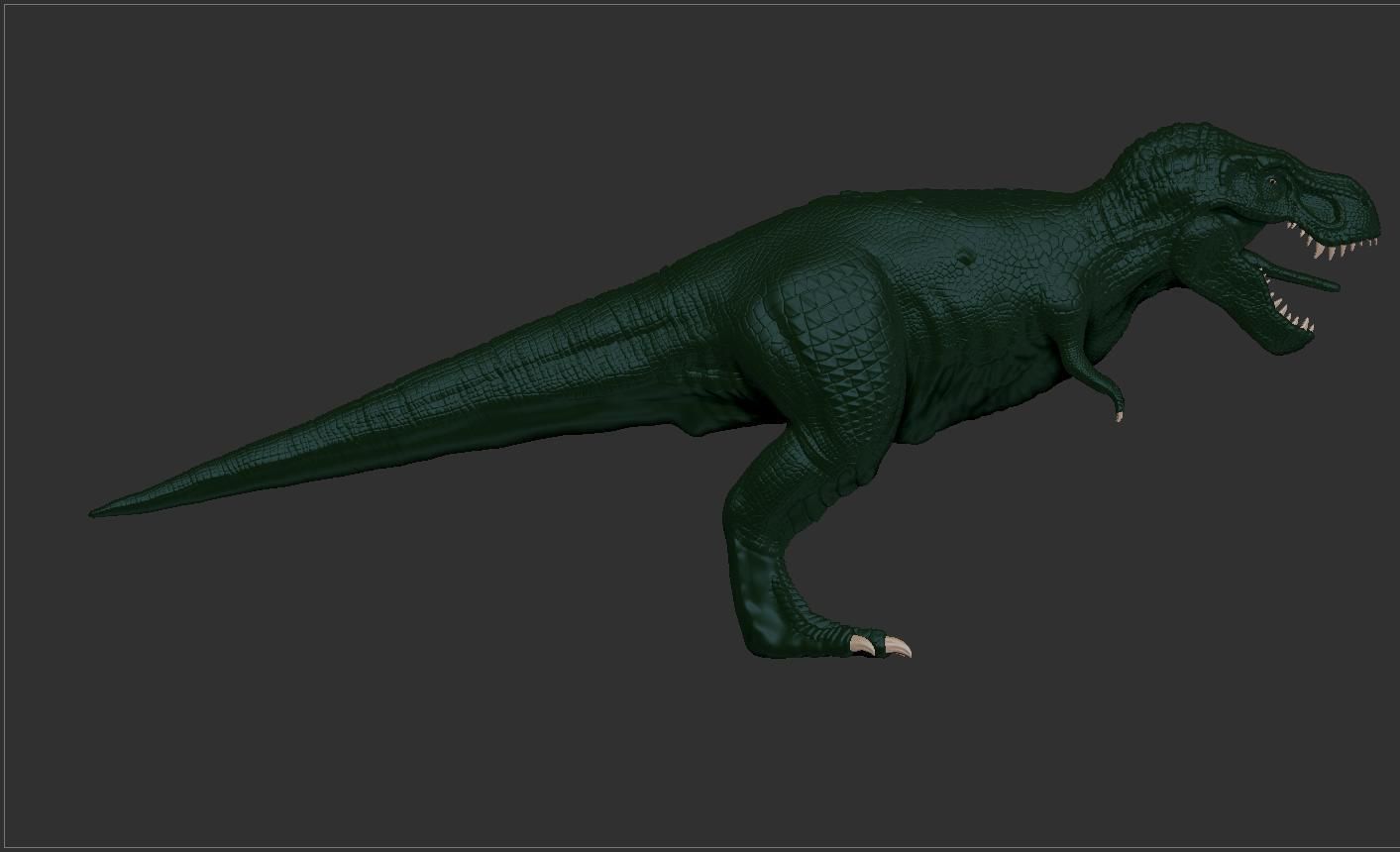 Zhuchengtyrannus Magnus- Descendant of TRex Sculpt  3D model_5
