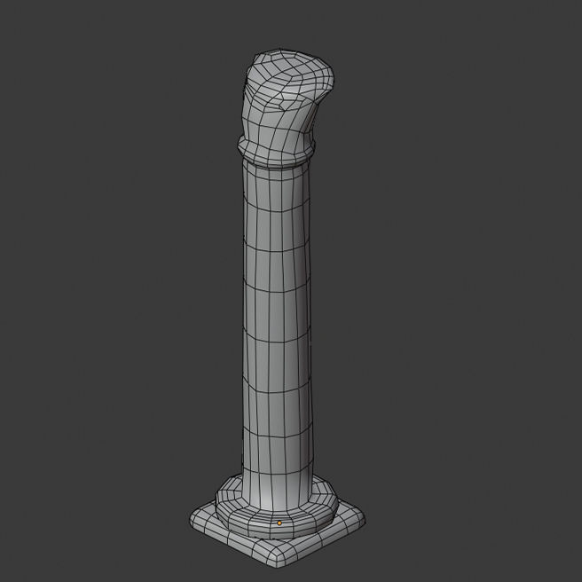 Gothic window pillars 3D model_23