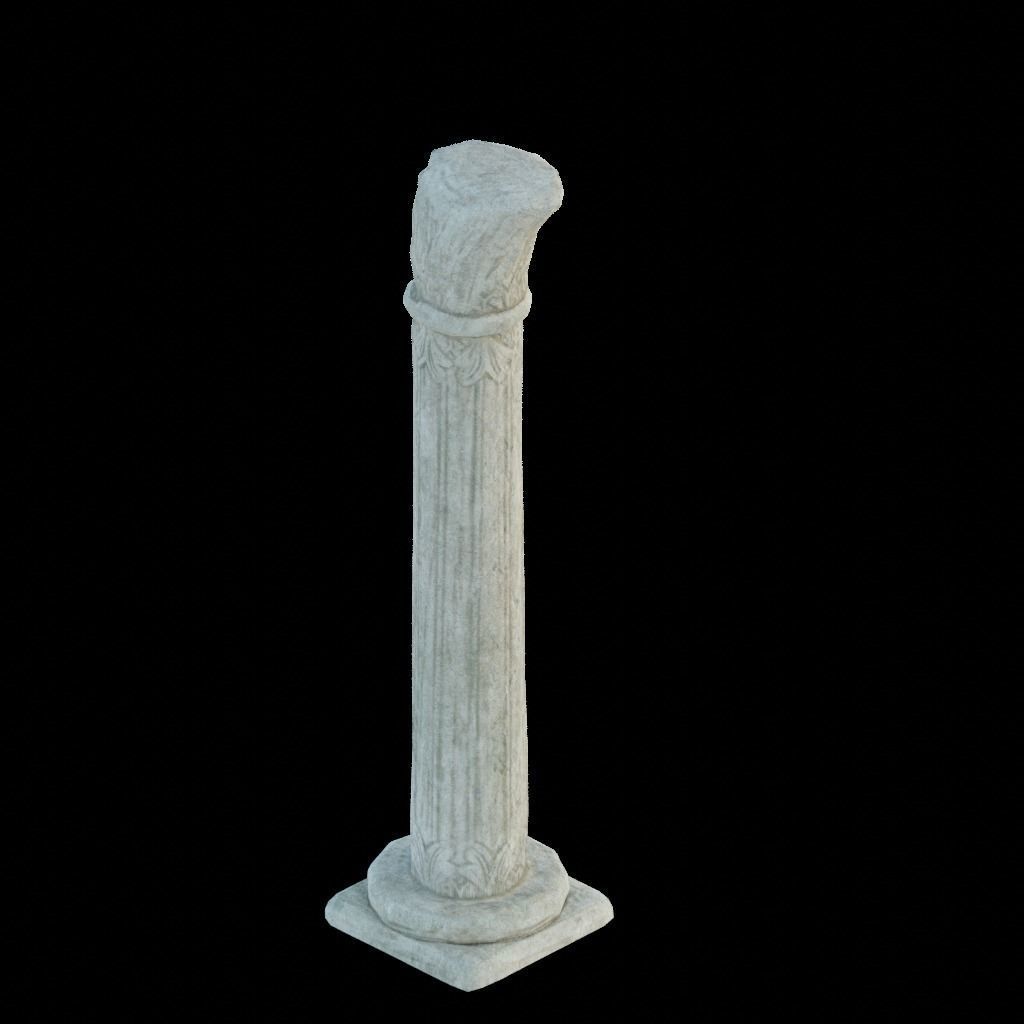 Gothic window pillars 3D model_22