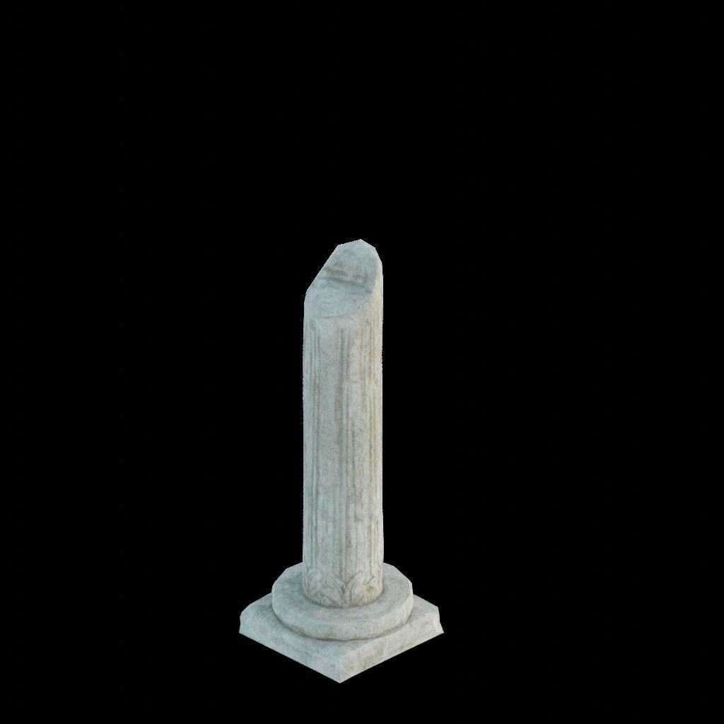 Gothic window pillars 3D model_24