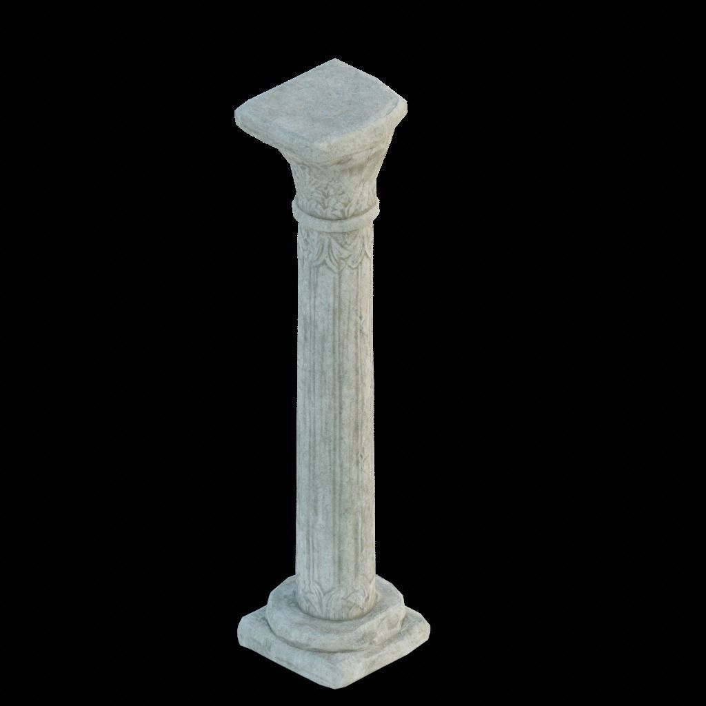 Gothic window pillars 3D model_20