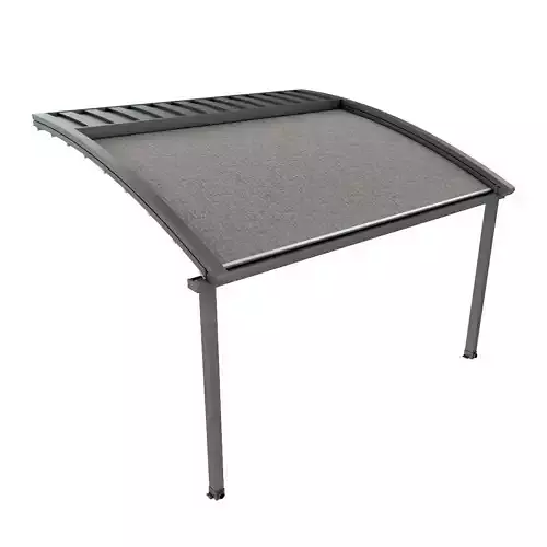 Motorized Pergola 2 composite grey metalic
