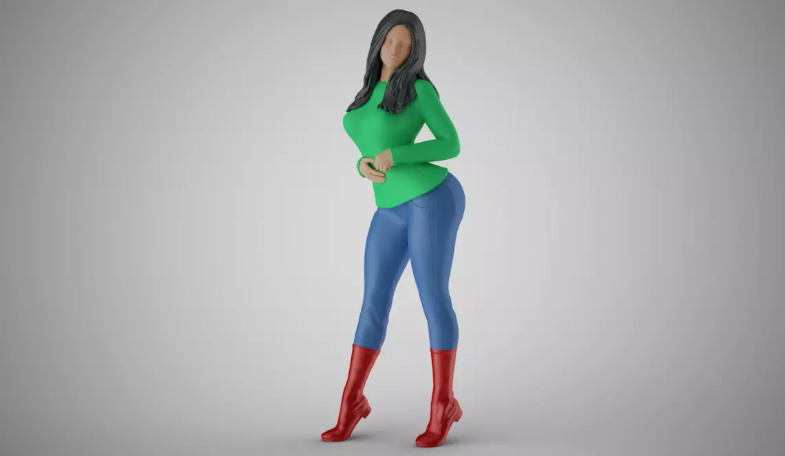 Winter Beauty Woman 4 3D print model