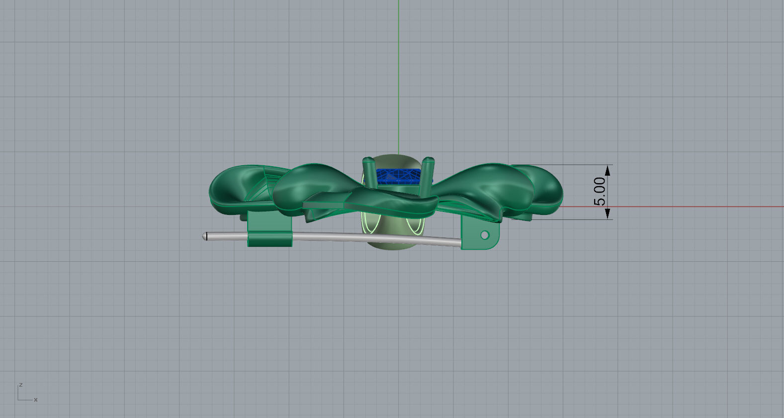 Ribbon Bowknot brooch and pendant 3D print model_11