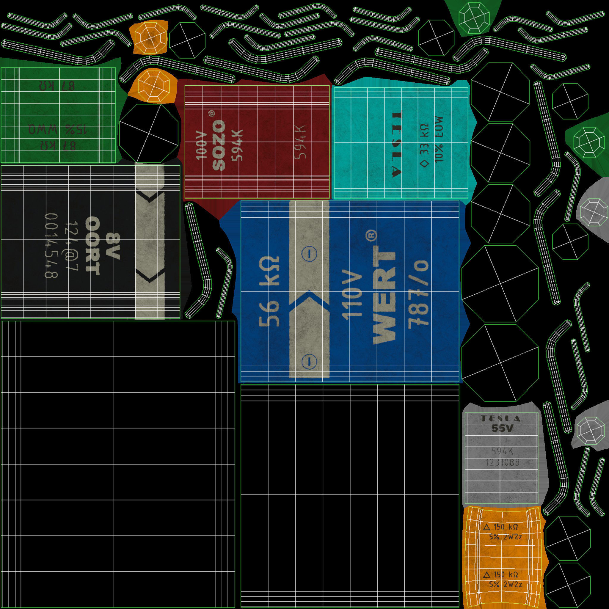 Electrical components vol4 Low-poly 3D model_8