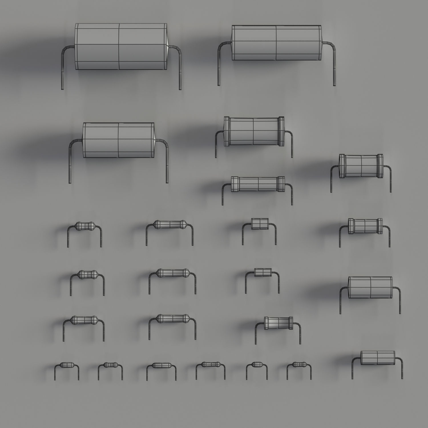Electrical components vol4 Low-poly 3D model_2