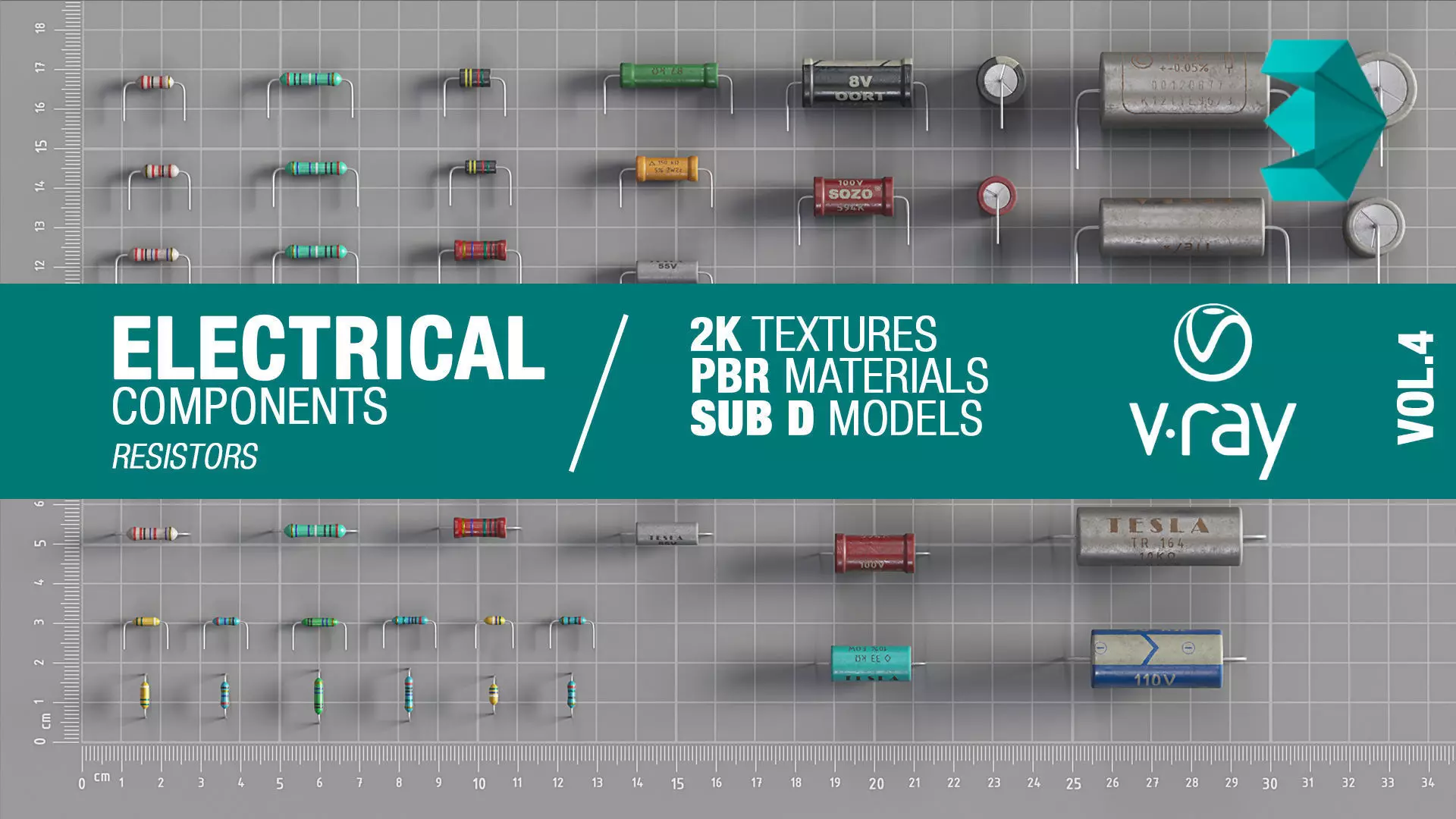 Electrical components vol4 Low-poly 3D model_0