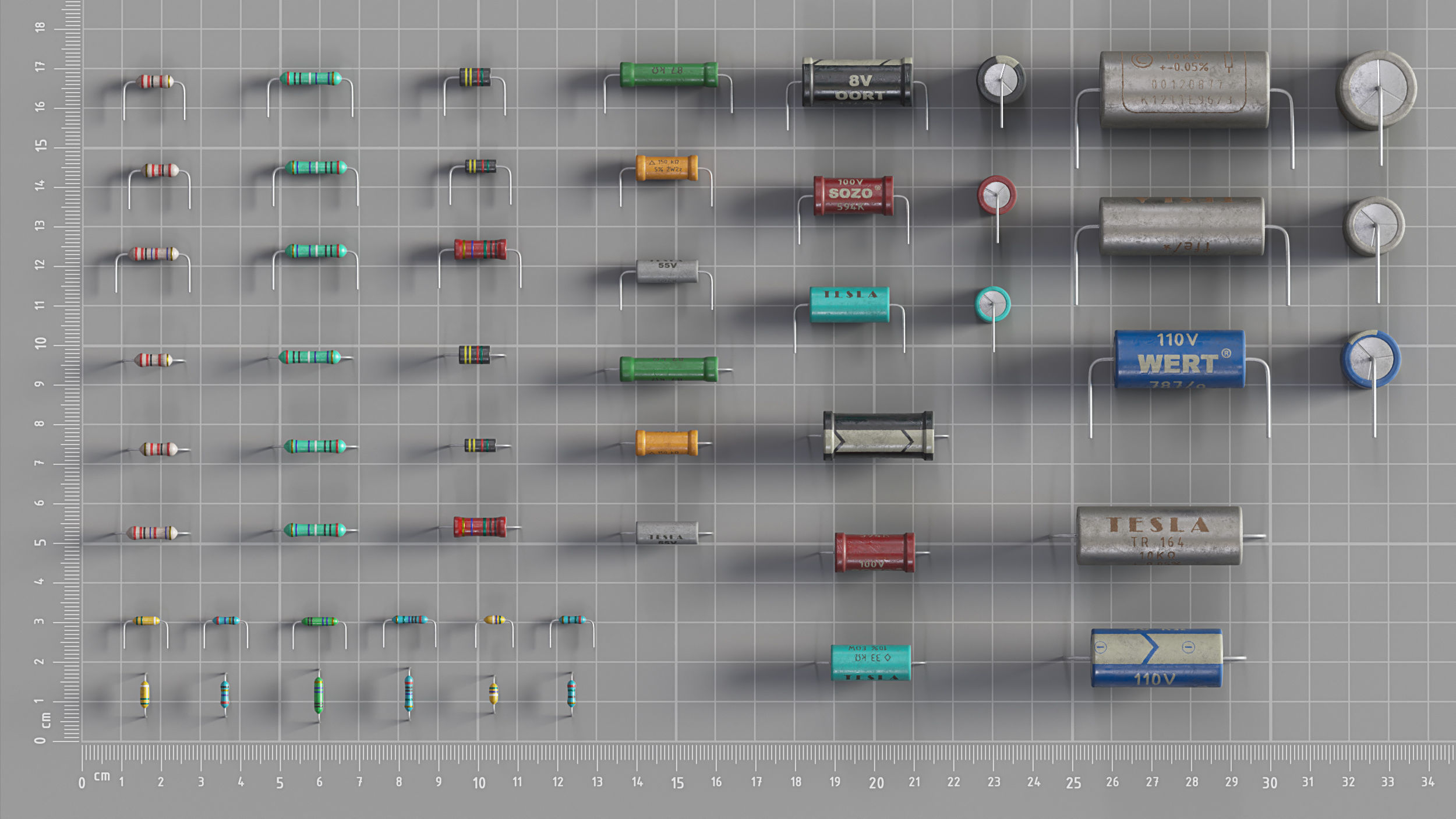 Electrical components vol4 Low-poly 3D model_1
