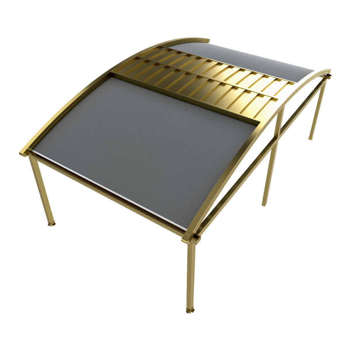 Motorized Pergola 2a brass satin polished 3D model_47