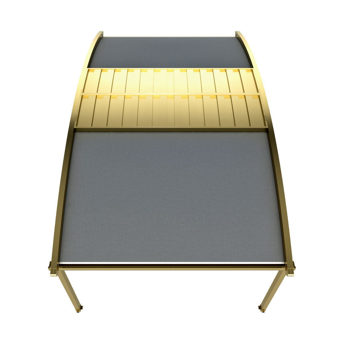 Motorized Pergola 2a brass satin polished 3D model_29