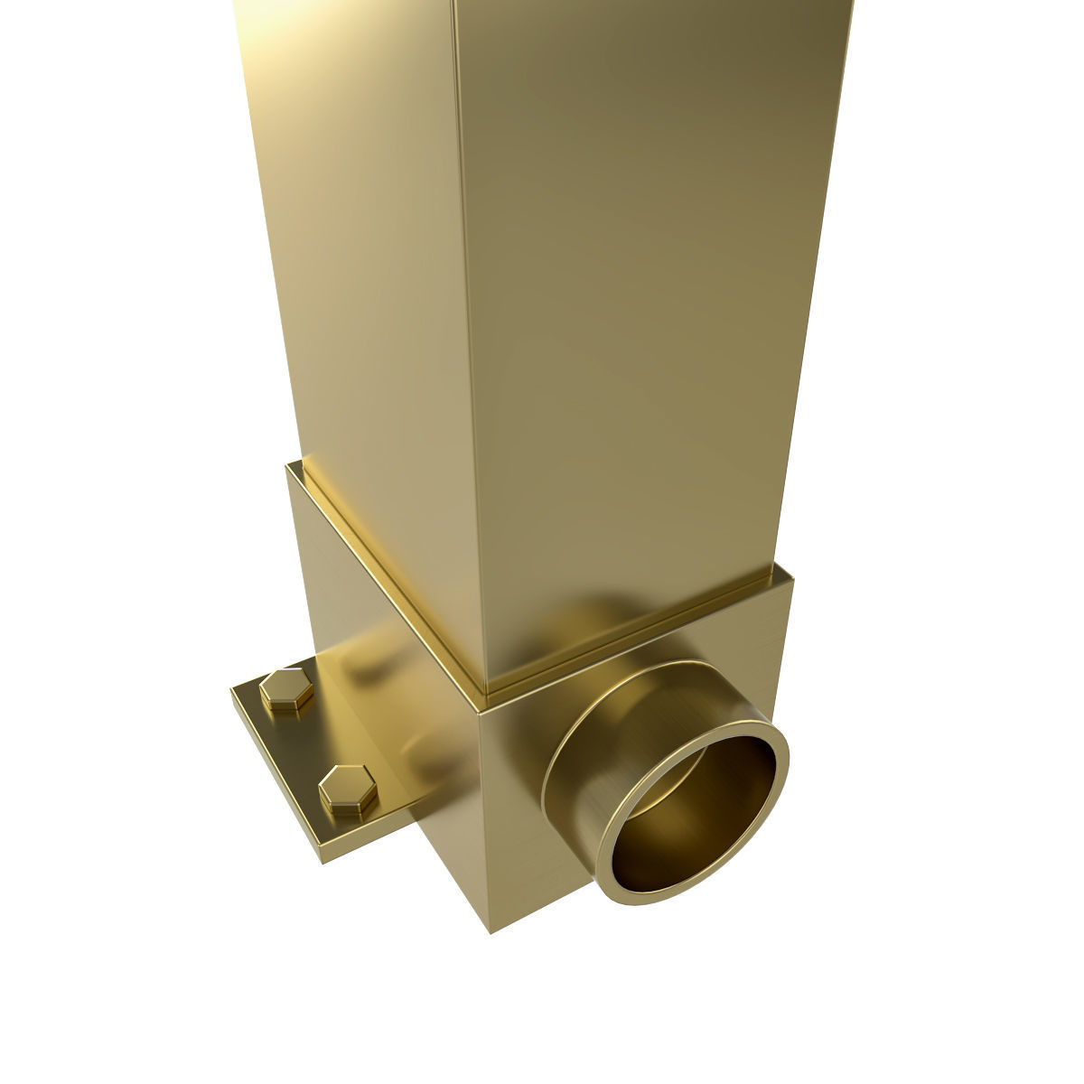 Motorized Pergola 2a brass satin polished 3D model_6