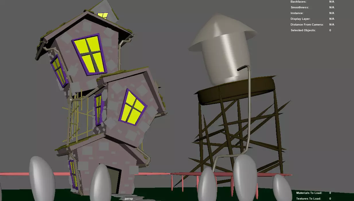 3D hous haunted house 3D print model
