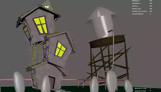 3D hous haunted house 3D print model