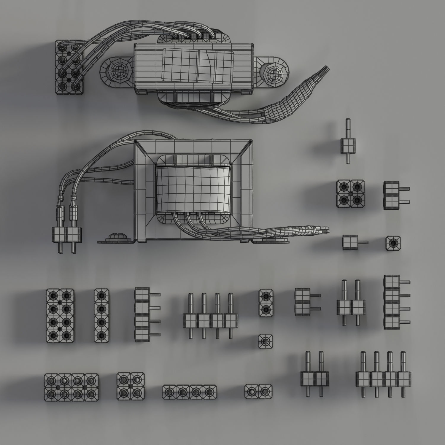 Electrical components vol5 Low-poly 3D model_4