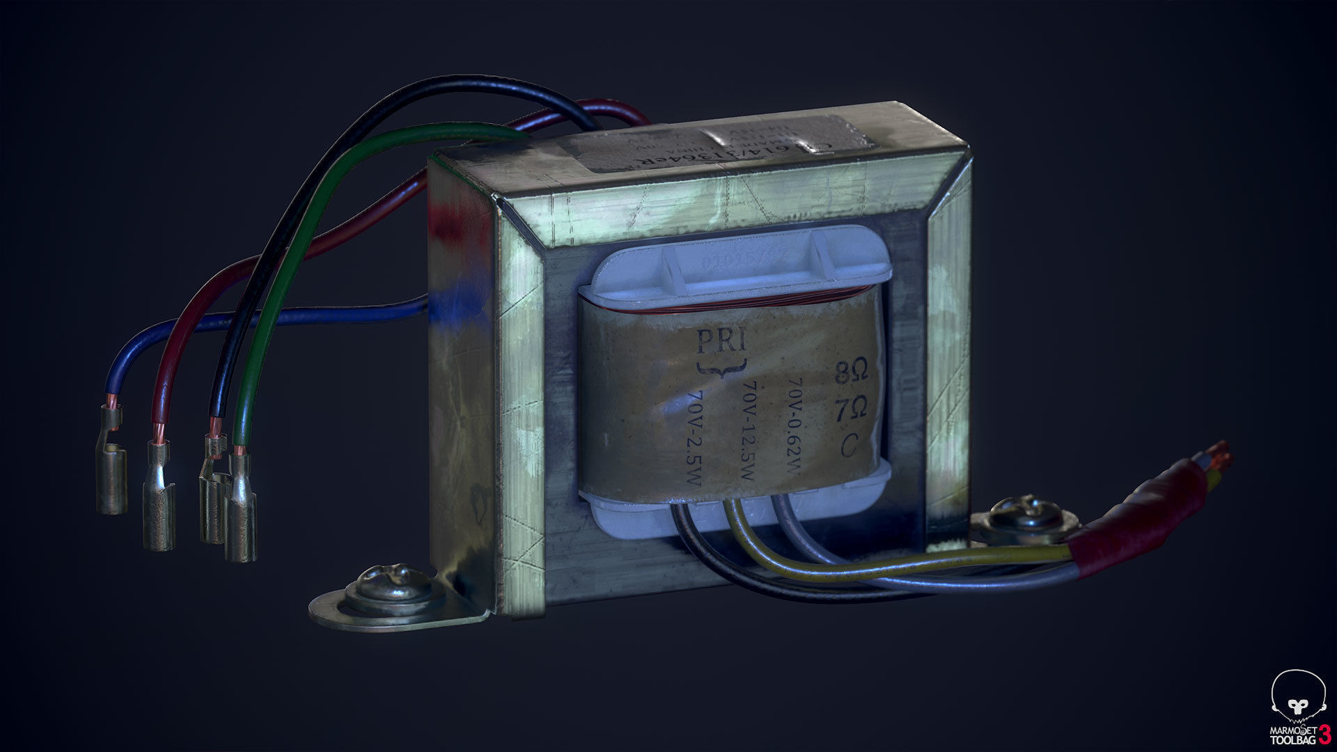 Electrical components vol5 Low-poly 3D model_6