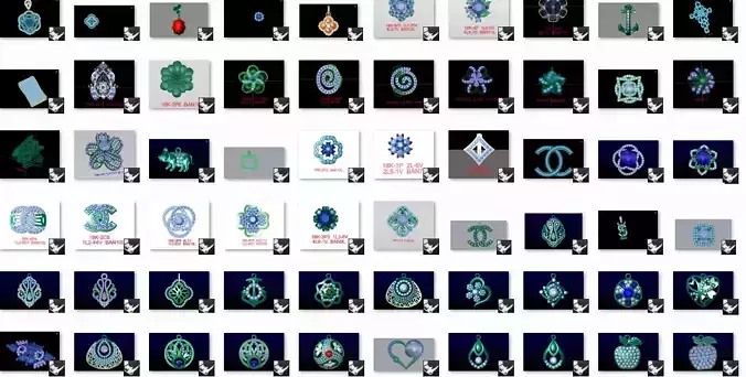 5000 women solitaire fashion pendant 3dm bulk collection