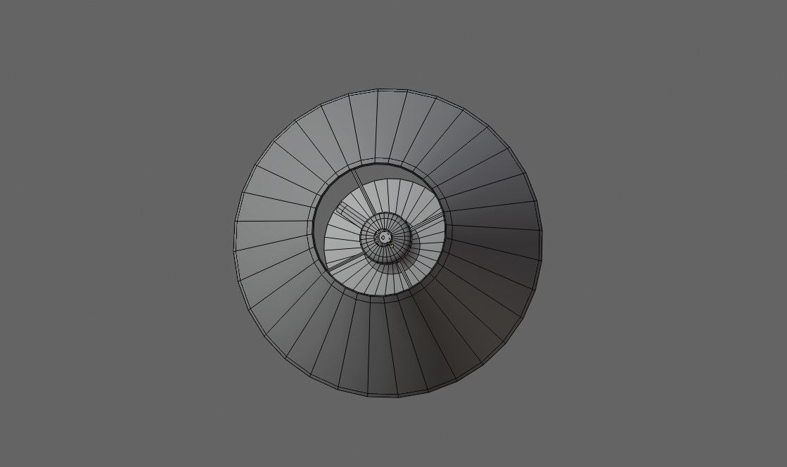 Bedside Lamp - Lampshade - Abajur Low-poly 3D model_11