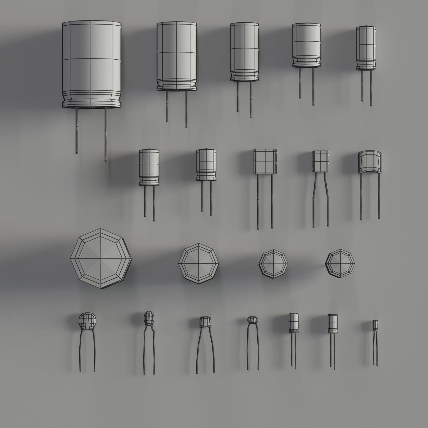 Electrical components vol6 Low-poly 3D model_2