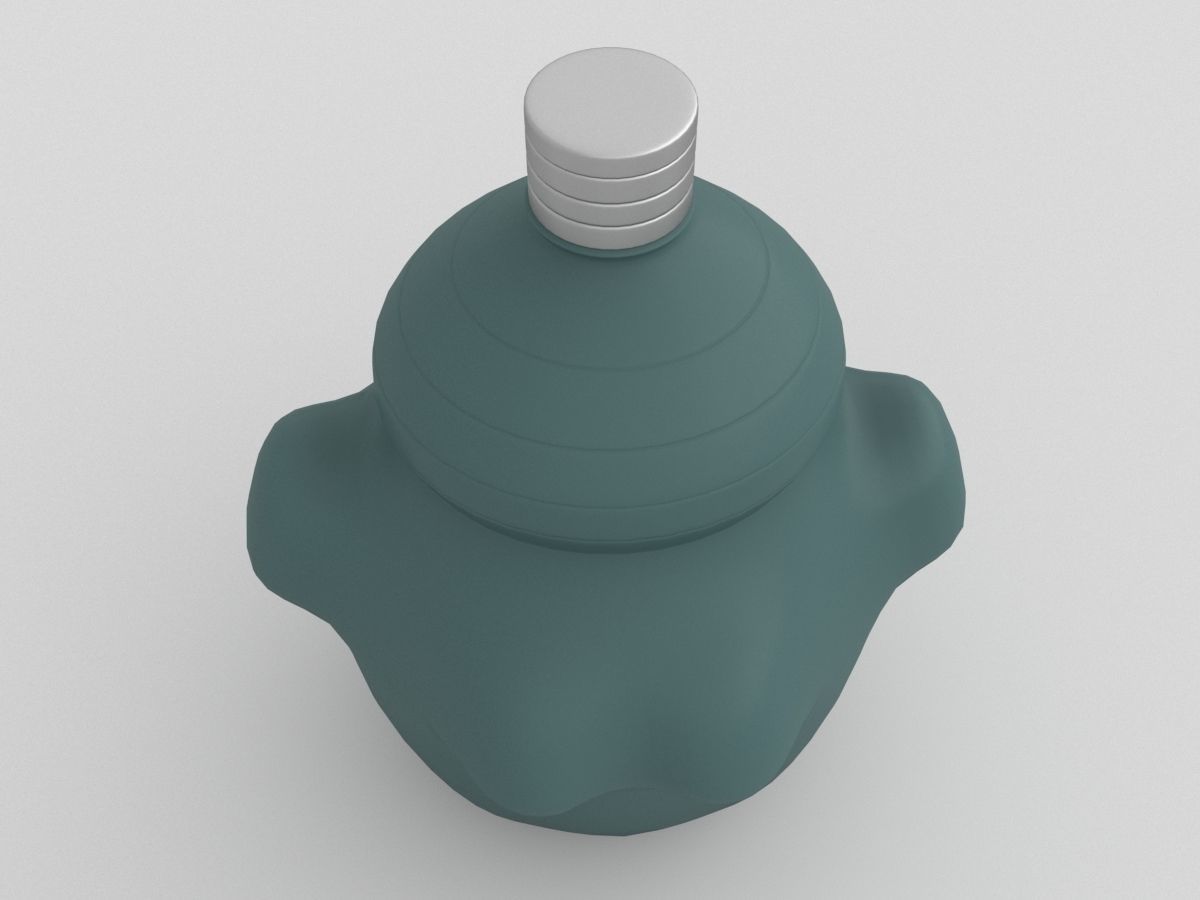 Bottle of water with the design of Mr Cho 3D model_6