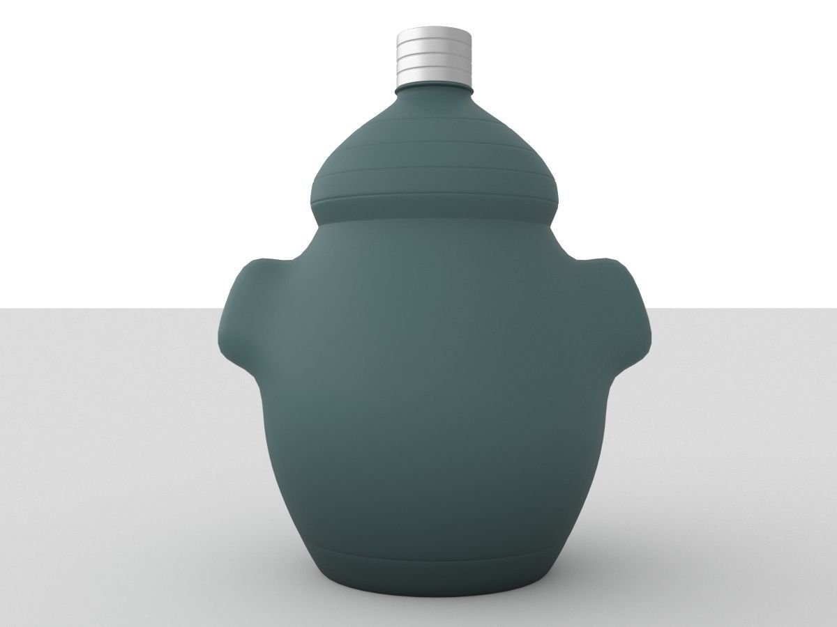 Bottle of water with the design of Mr Cho 3D model_3