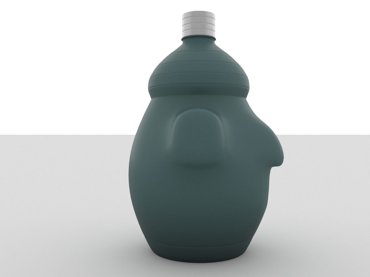 Bottle of water with the design of Mr Cho 3D model_4