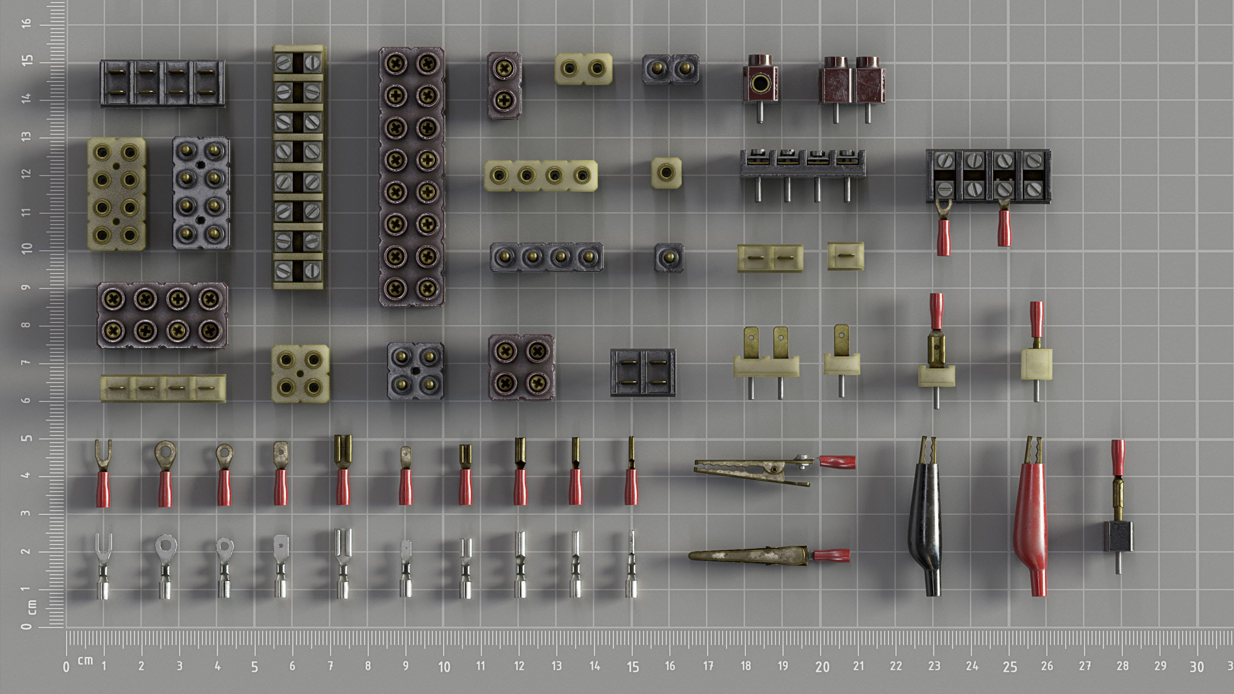 Electrical components vol7 Low-poly 3D model_1