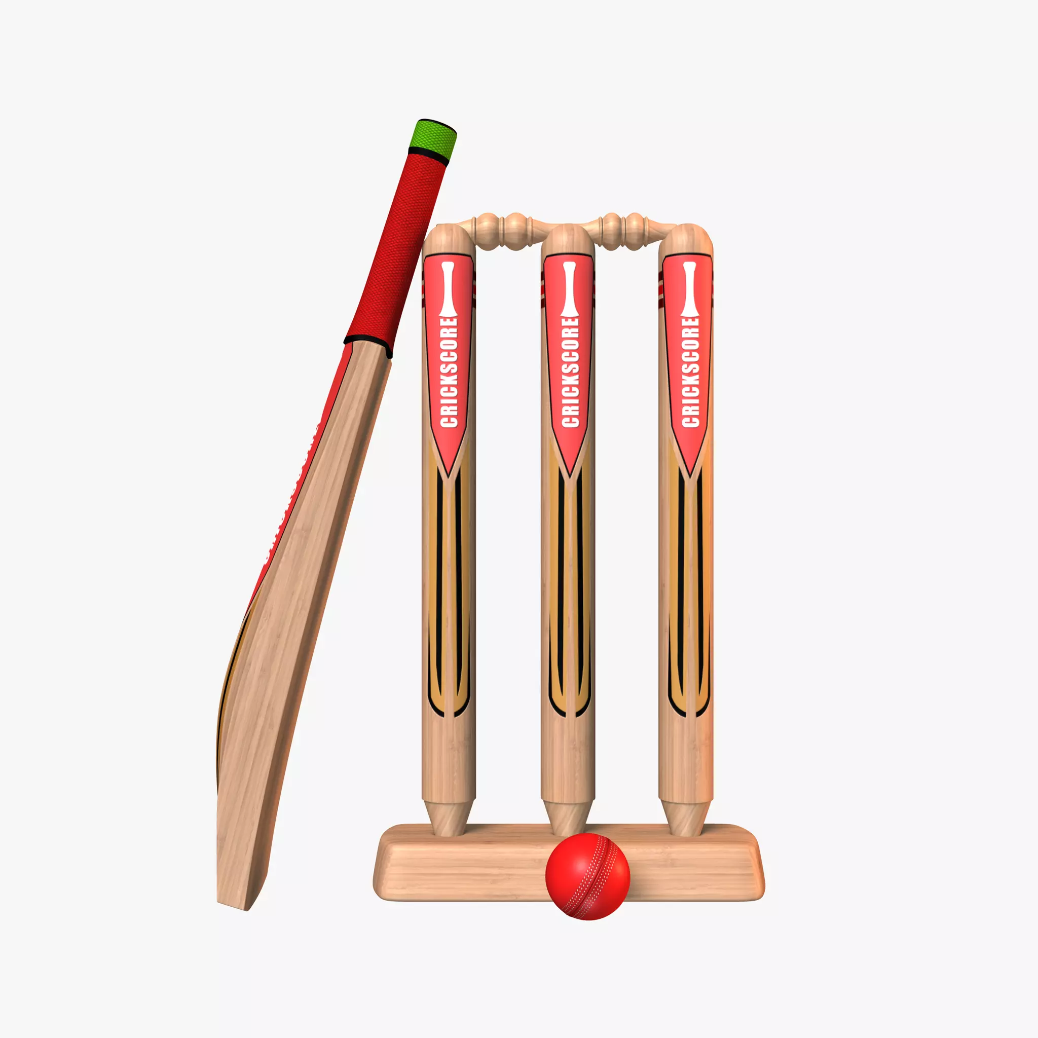 Cricket Kit Collection Low-poly 3D model
