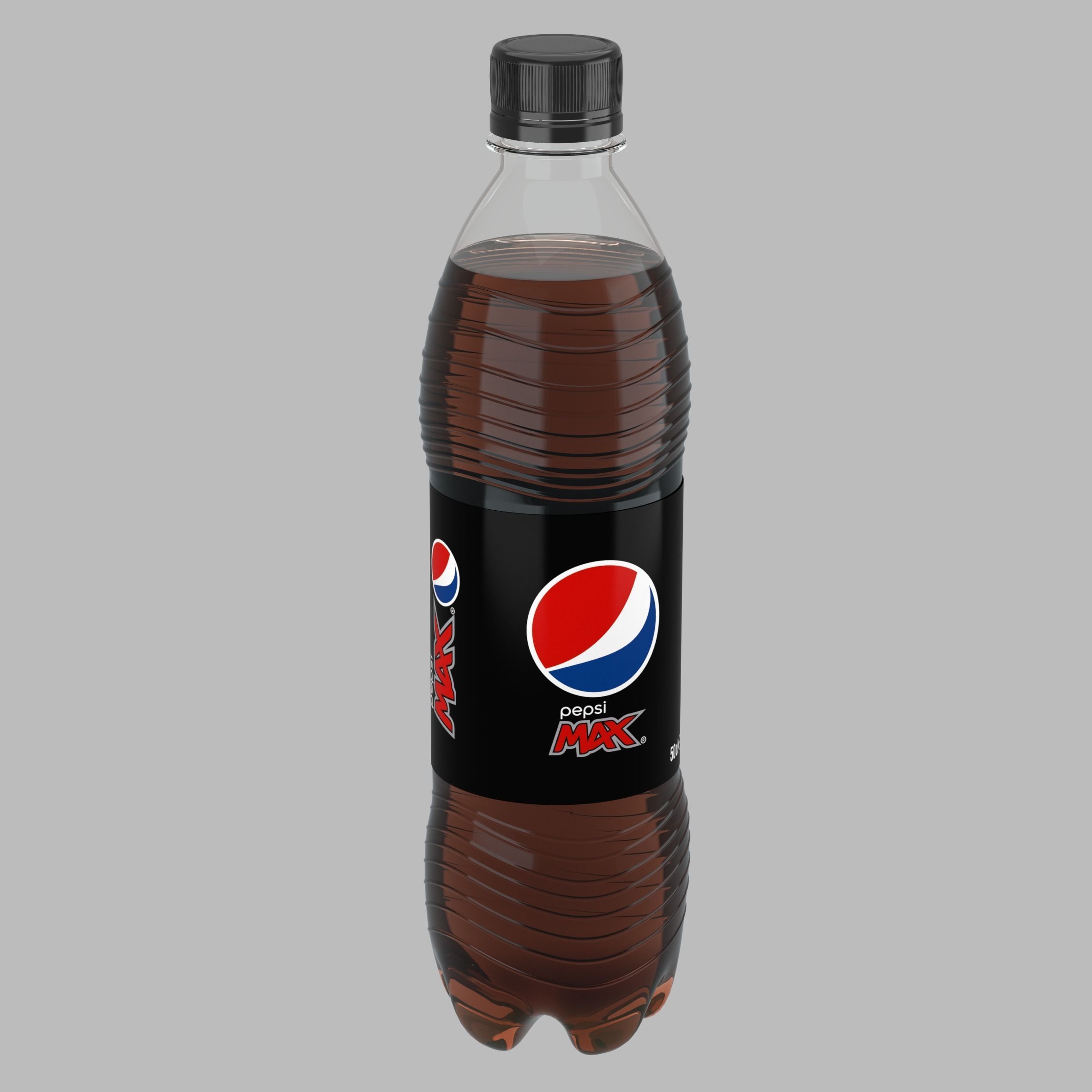 Pepsi Max Soda Bottle 50 CL 3D model packaging 3D model_1
