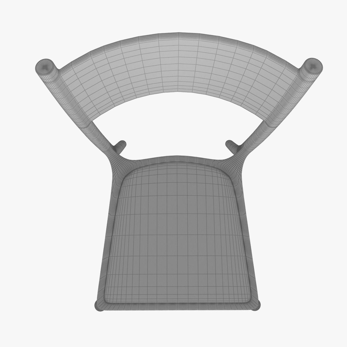 Chair Yellow 3D model_8