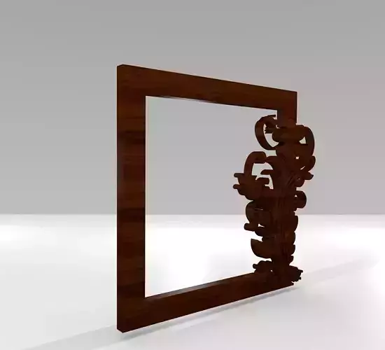 3D Rendering Ethnic Ornamental Frame