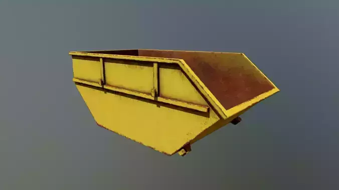 Garbage Container Low-poly 3D model