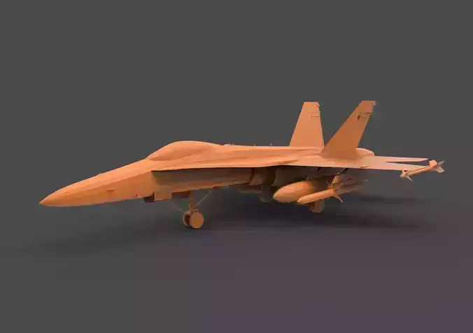 F-18 Hornet 3D print model