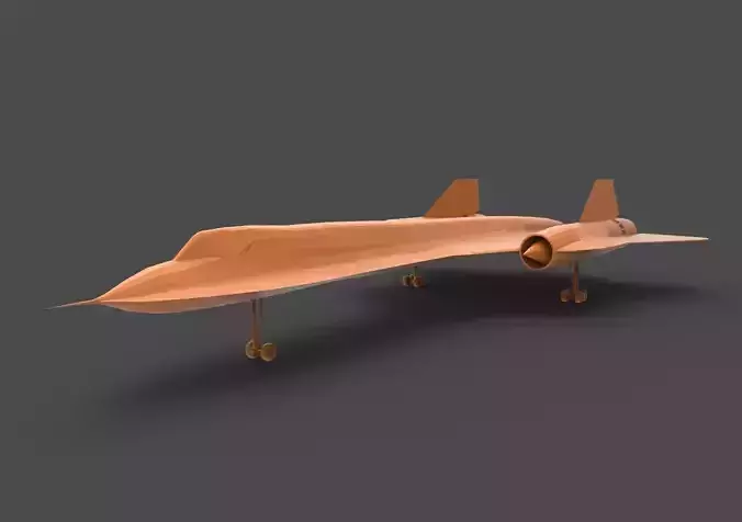 SR-71 fighter jet 3D print model