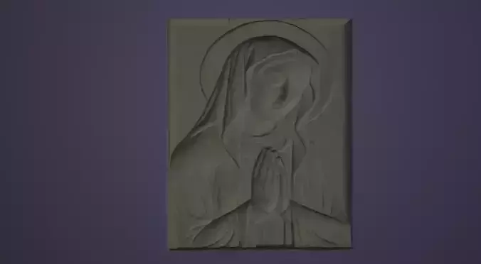 HOLY MARY VIRGIN 3d printable model 3D print model 3D print model