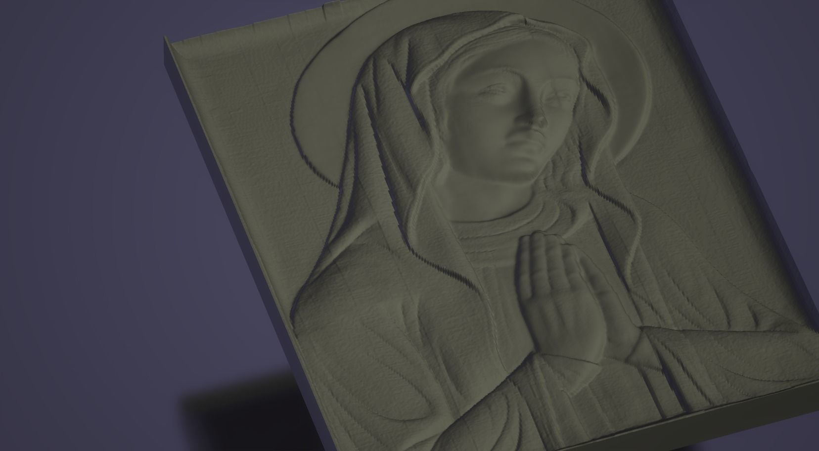 HOLY MARY VIRGIN 3d printable model 3D print model 3D print model_2