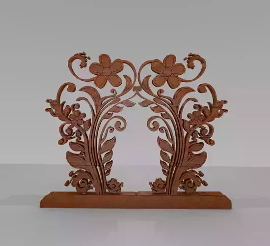 3D Rendering of Gapura Ornament