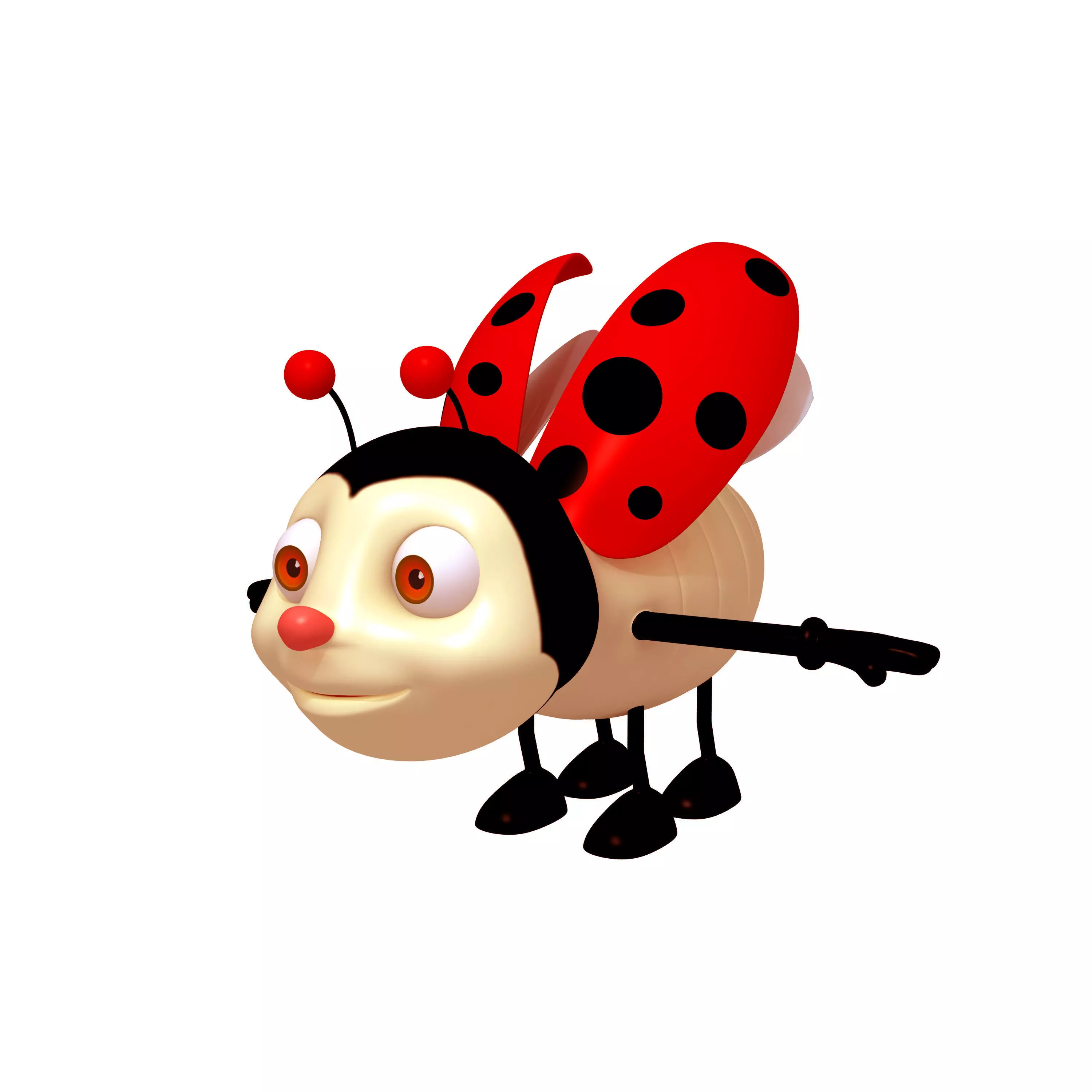 Ladybug Cartoon 3D model